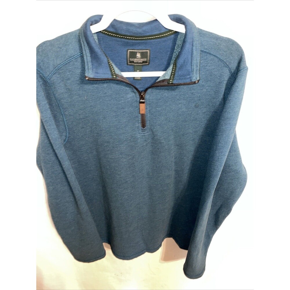 G.H. Bass & Co. Men’s Pullover Sweatshirt Size Medium Teal Blue School Going Out